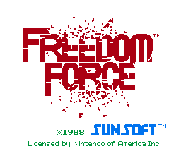Freedom Force title screenshot